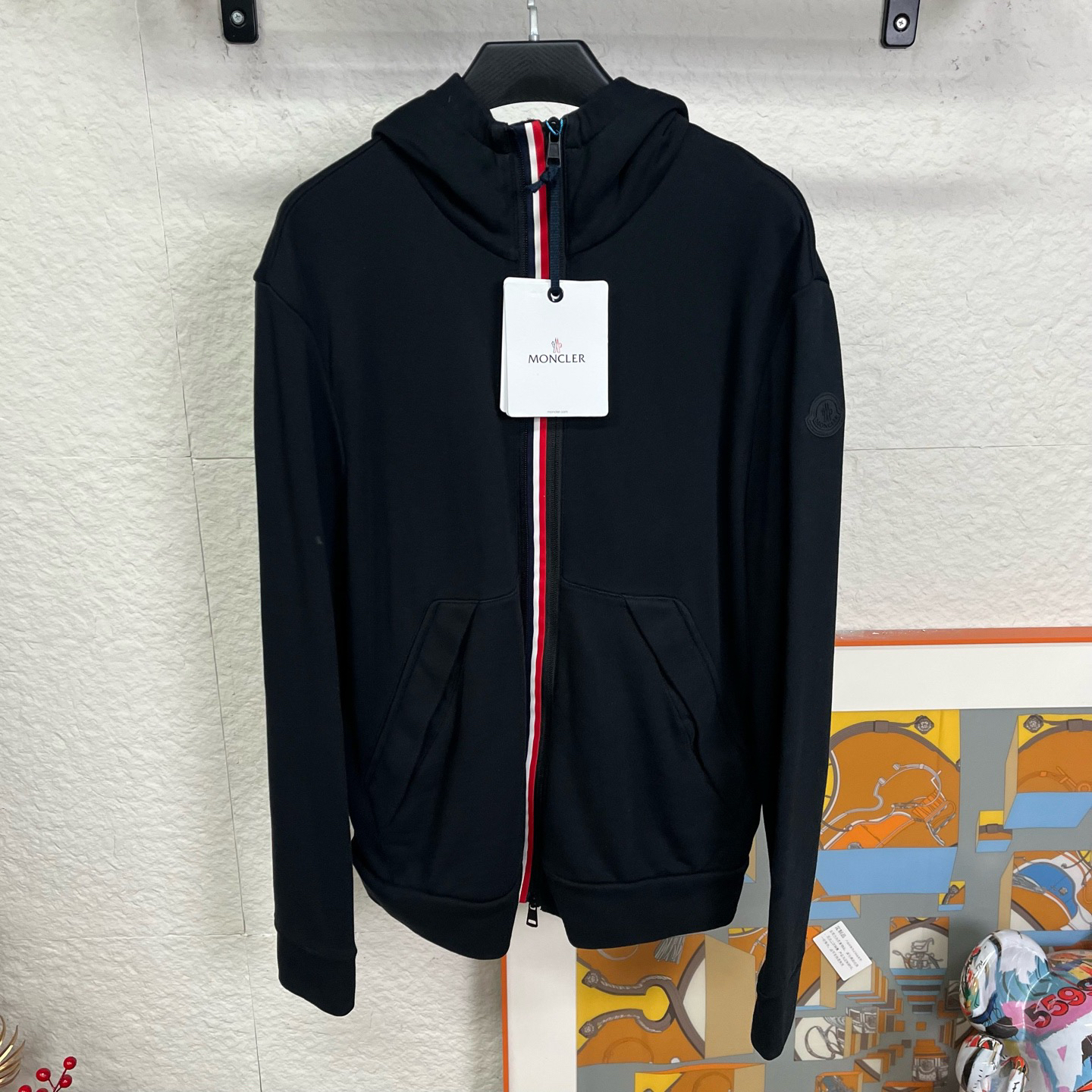 未使用 MONCLER 黑标连帽外套/XL码/2512151
