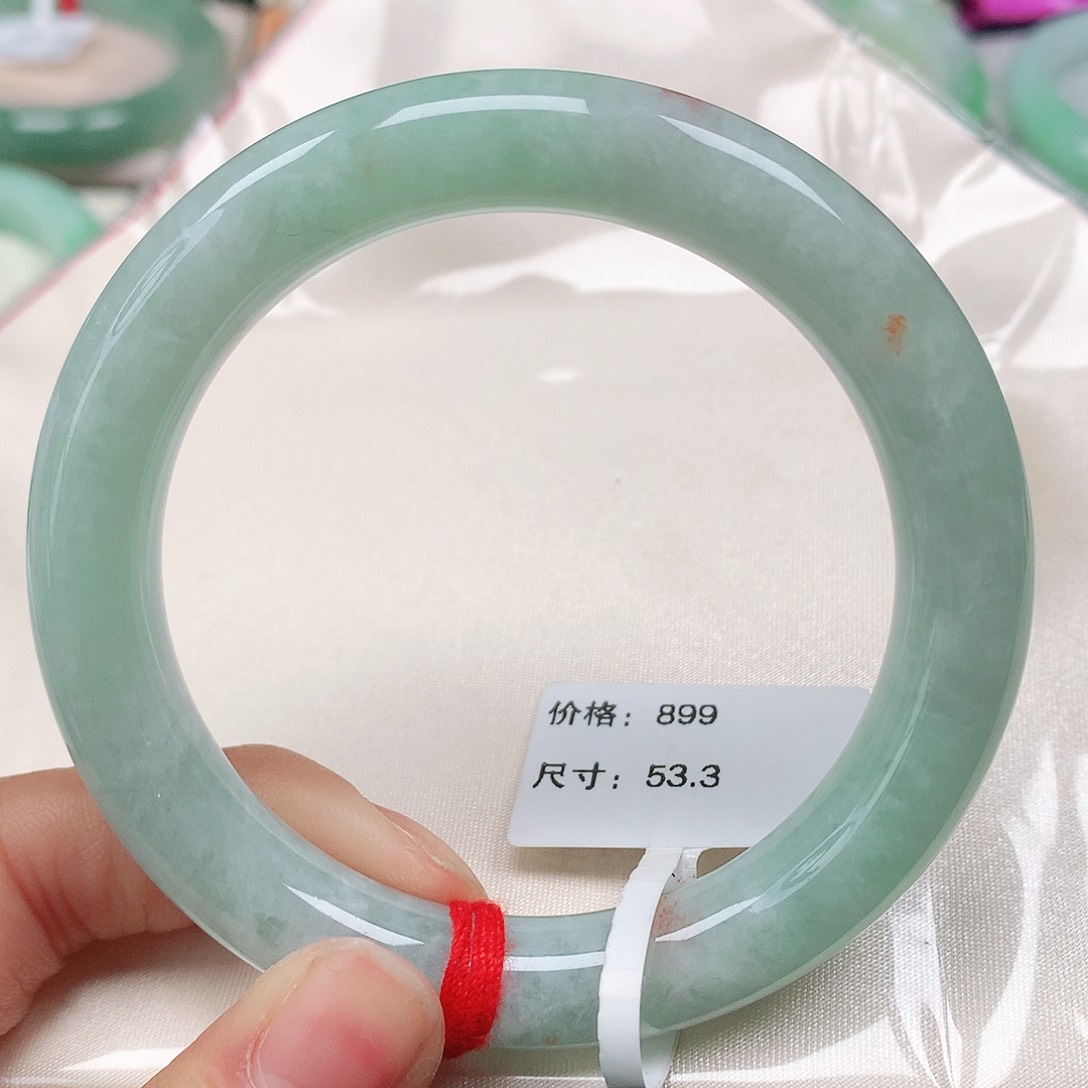 翡翠手镯（圆镯）未镶嵌天然翡翠手镯54