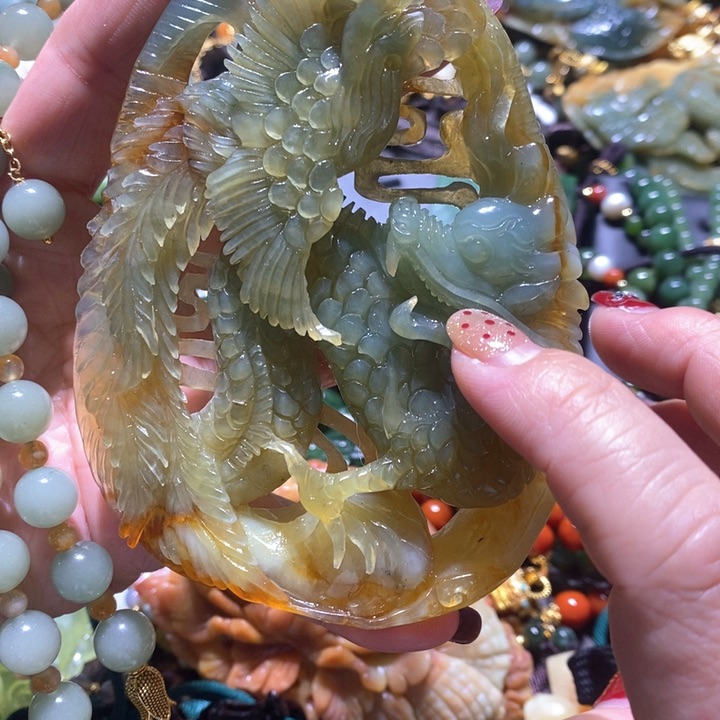 岫玉毛衣链未镶嵌