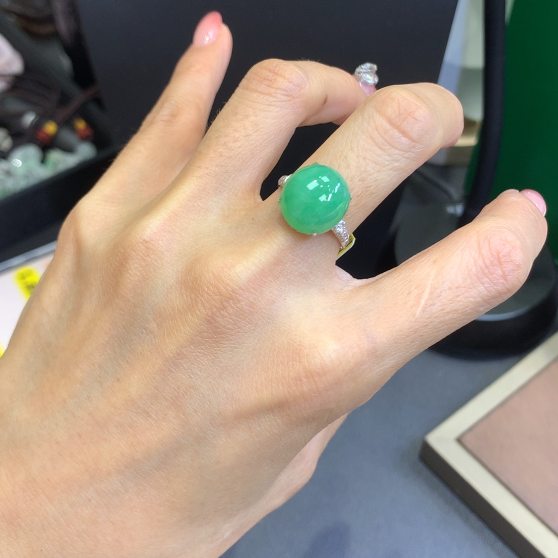 【闪购商品】翡翠18K金镶嵌颈饰 翡翠