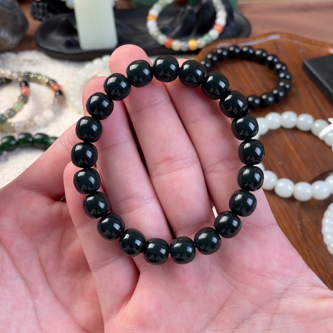 未镶嵌手串和田玉咕***、