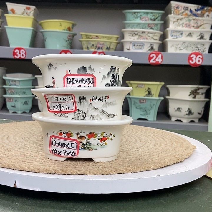 紫砂紫砂花盆5236