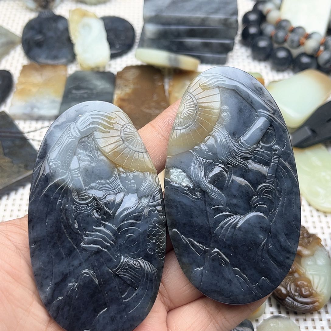 和田玉挂件未镶嵌伟*吖