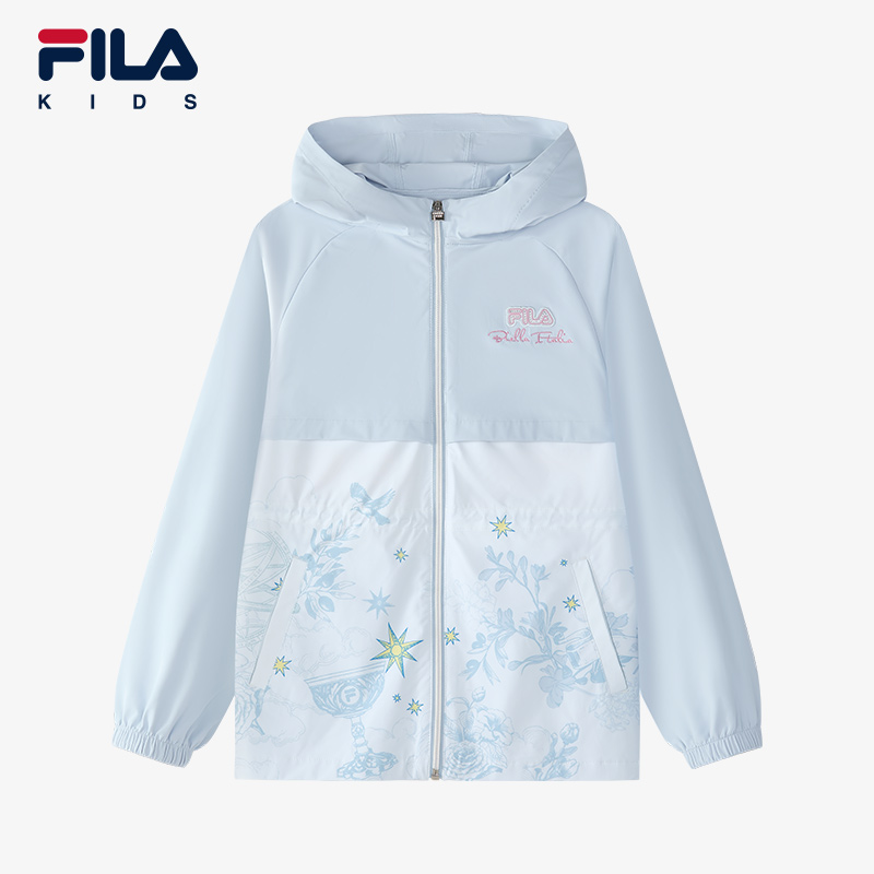FILAKIDS2025春新款中大童运动外套轻薄透气时尚潮流K12G512701