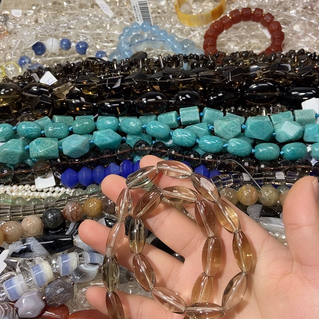 玛瑙/玉髓散珠净体白茶桶珠