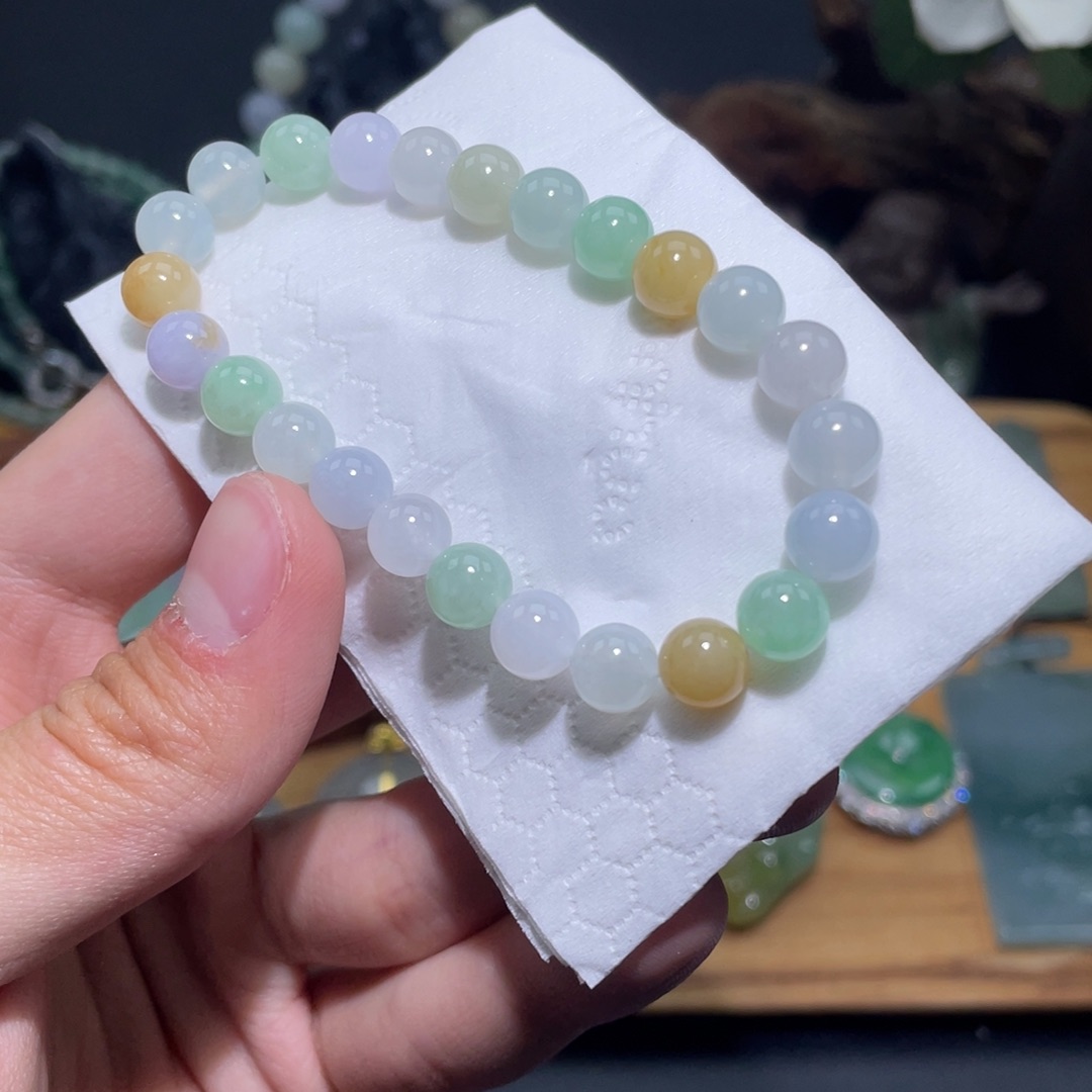 定制翡翠未镶嵌手串