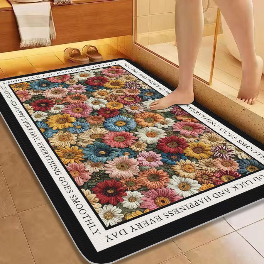 167-【60*90±2cm】加厚入户门地垫吸水耐脏免洗卫生间浴室大门口