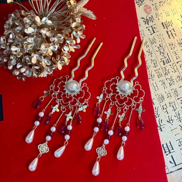 金红【江月令】古风汉服配饰