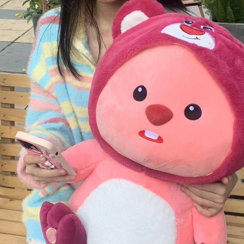 草莓loopy海狸露比可爱玩偶公仔毛绒玩具生日礼物