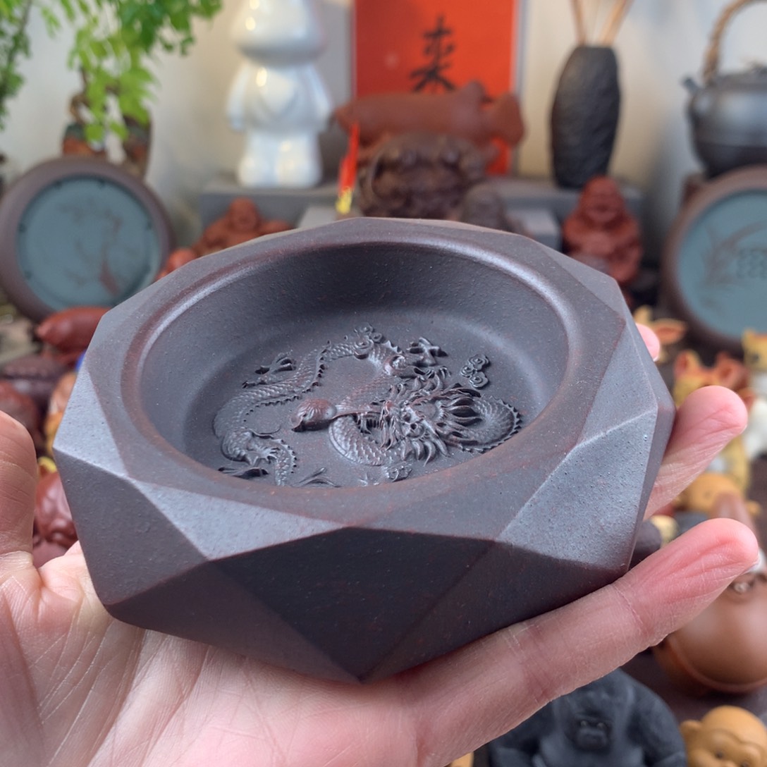 紫砂茶宠烟灰缸两用