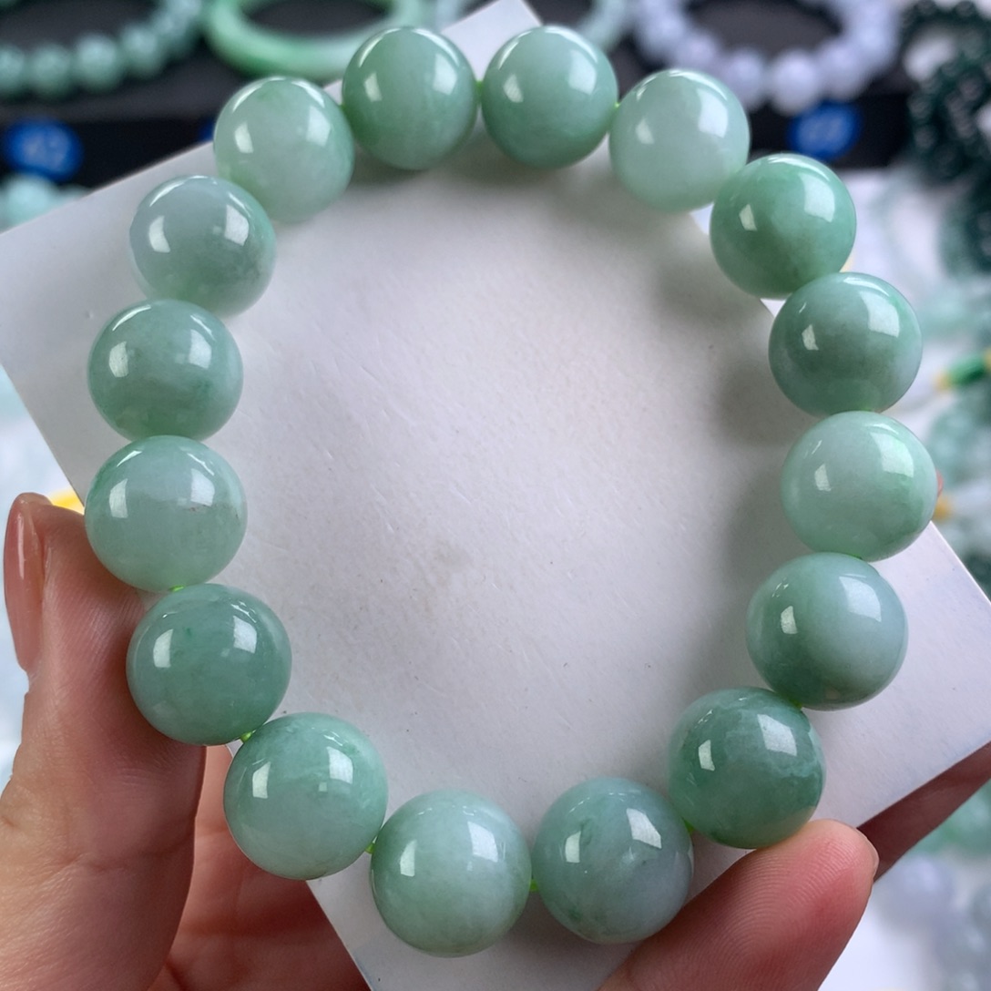 翡翠未镶嵌手链卡13