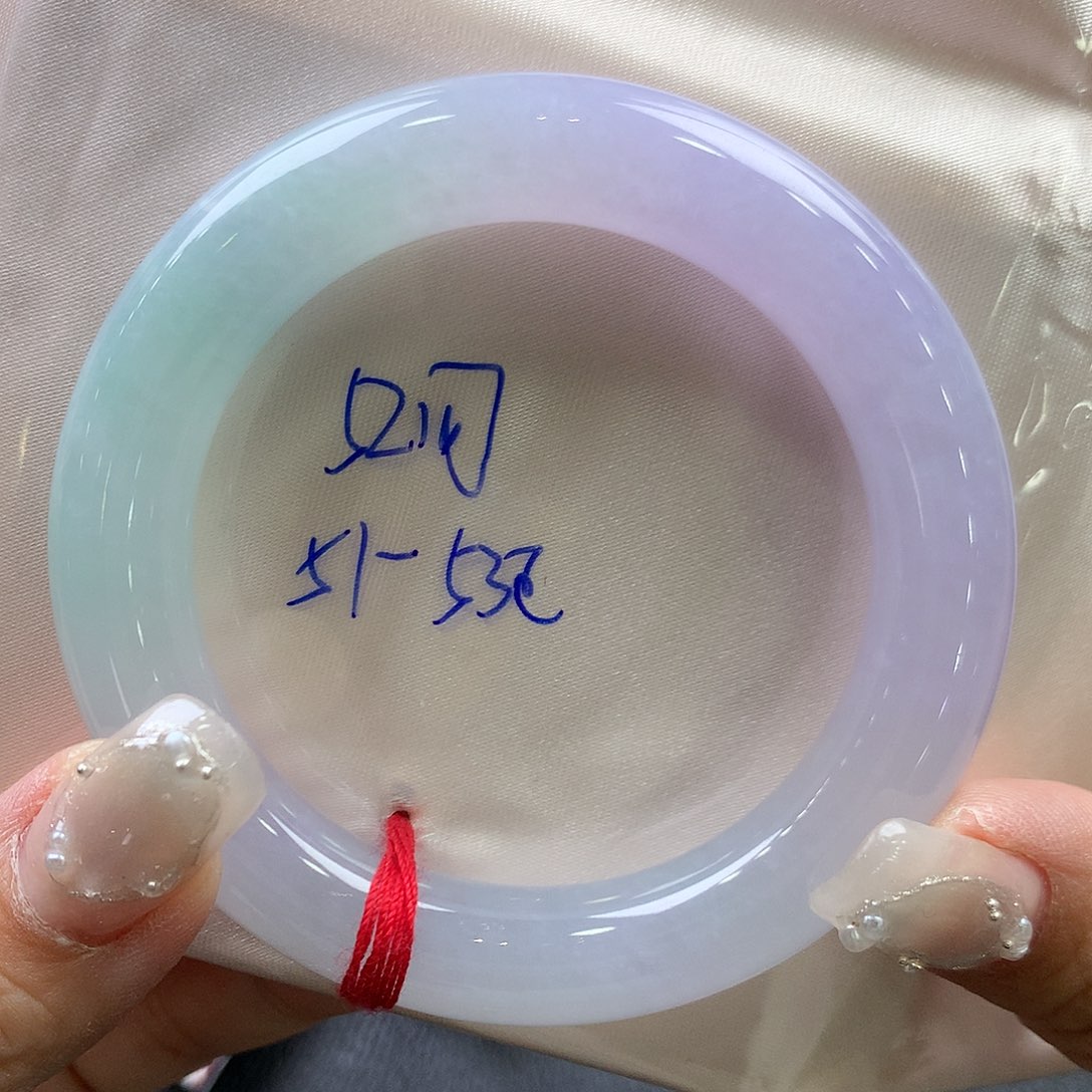 翡翠未镶嵌手镯52圆条