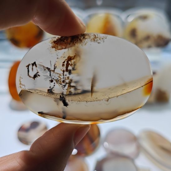 星***阁玛瑙/玉髓未镶嵌吊坠(不含链)