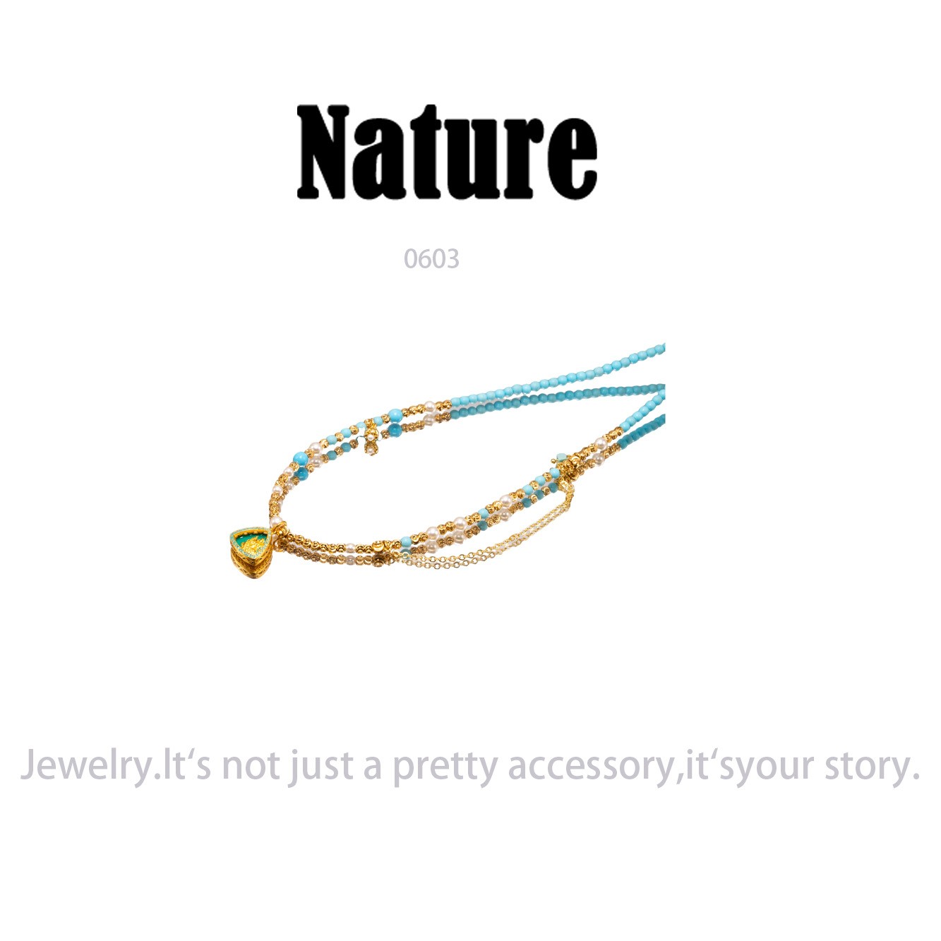 铜合金项链 轻奢设计师项链~0603