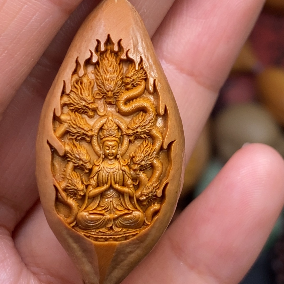 橄榄核吊坠橄榄核雕刻
