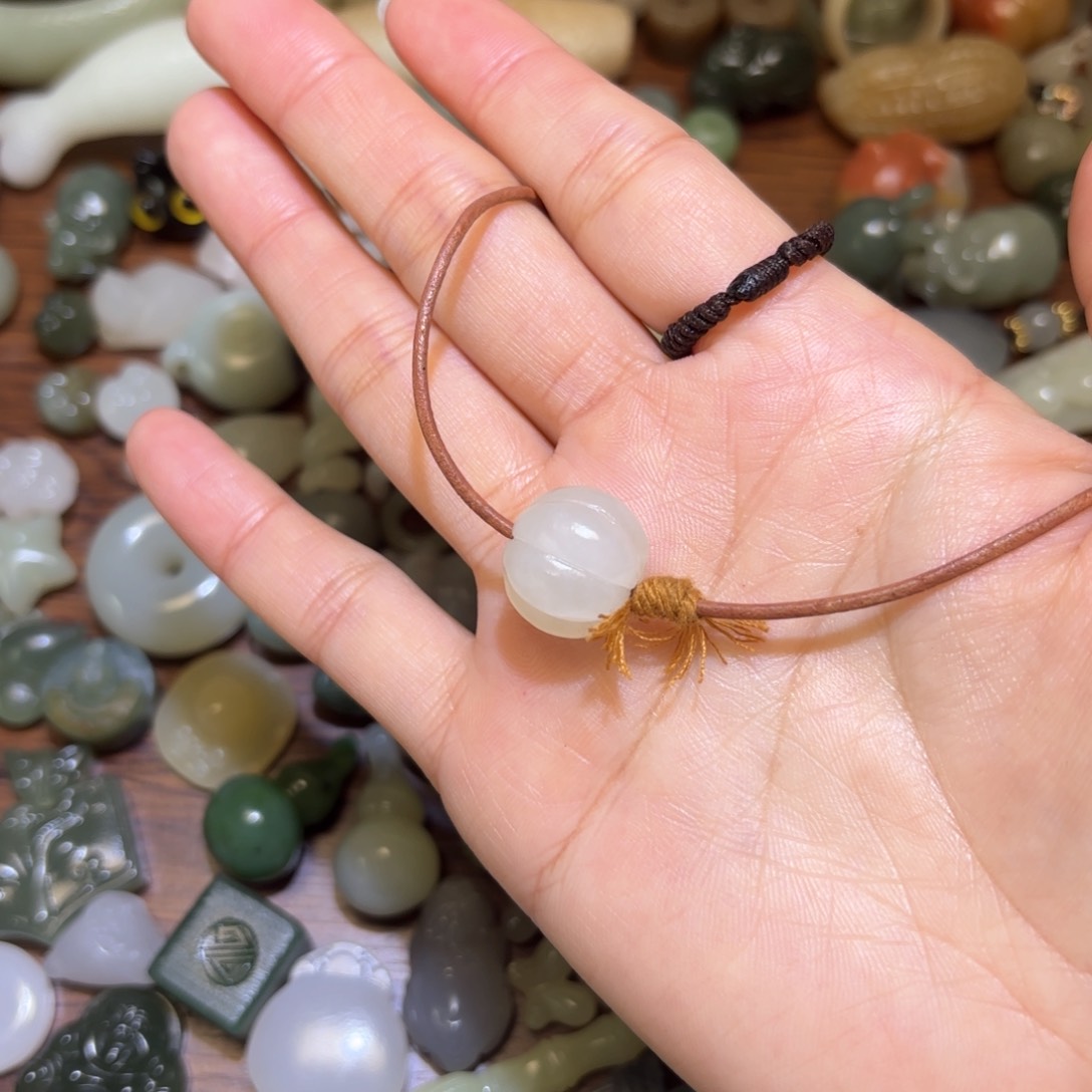 和田玉珠宝半成品未镶嵌我***丹