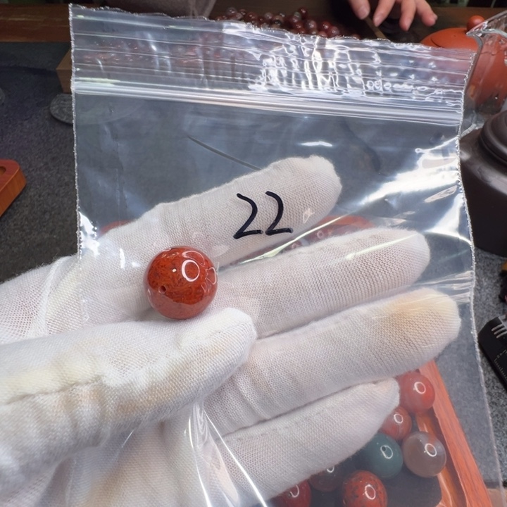 南红玛瑙未镶嵌配饰22号16.7mm