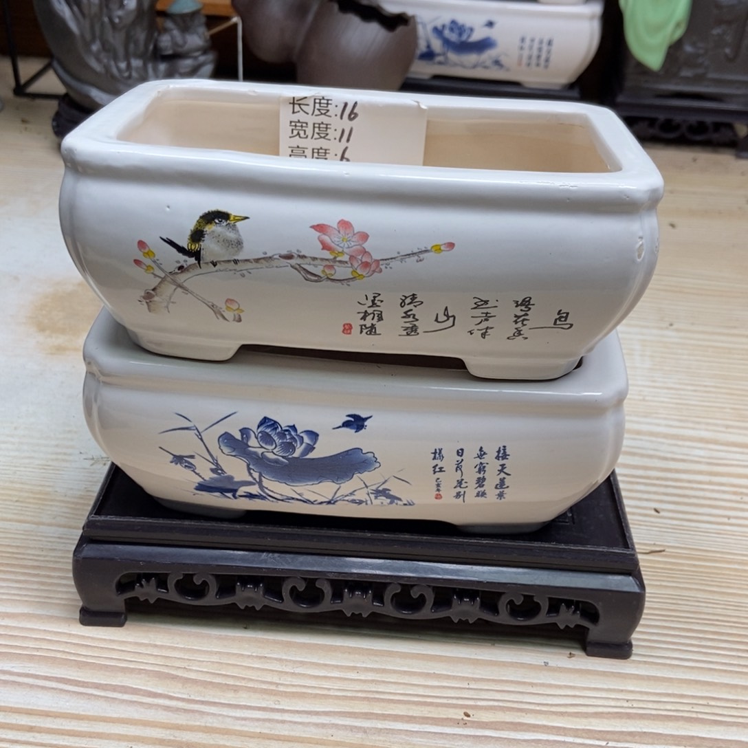 瓷片陶瓷花盆陶瓷艺术