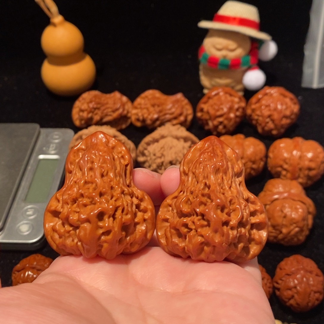 文玩核桃把件41尺官帽福禄68