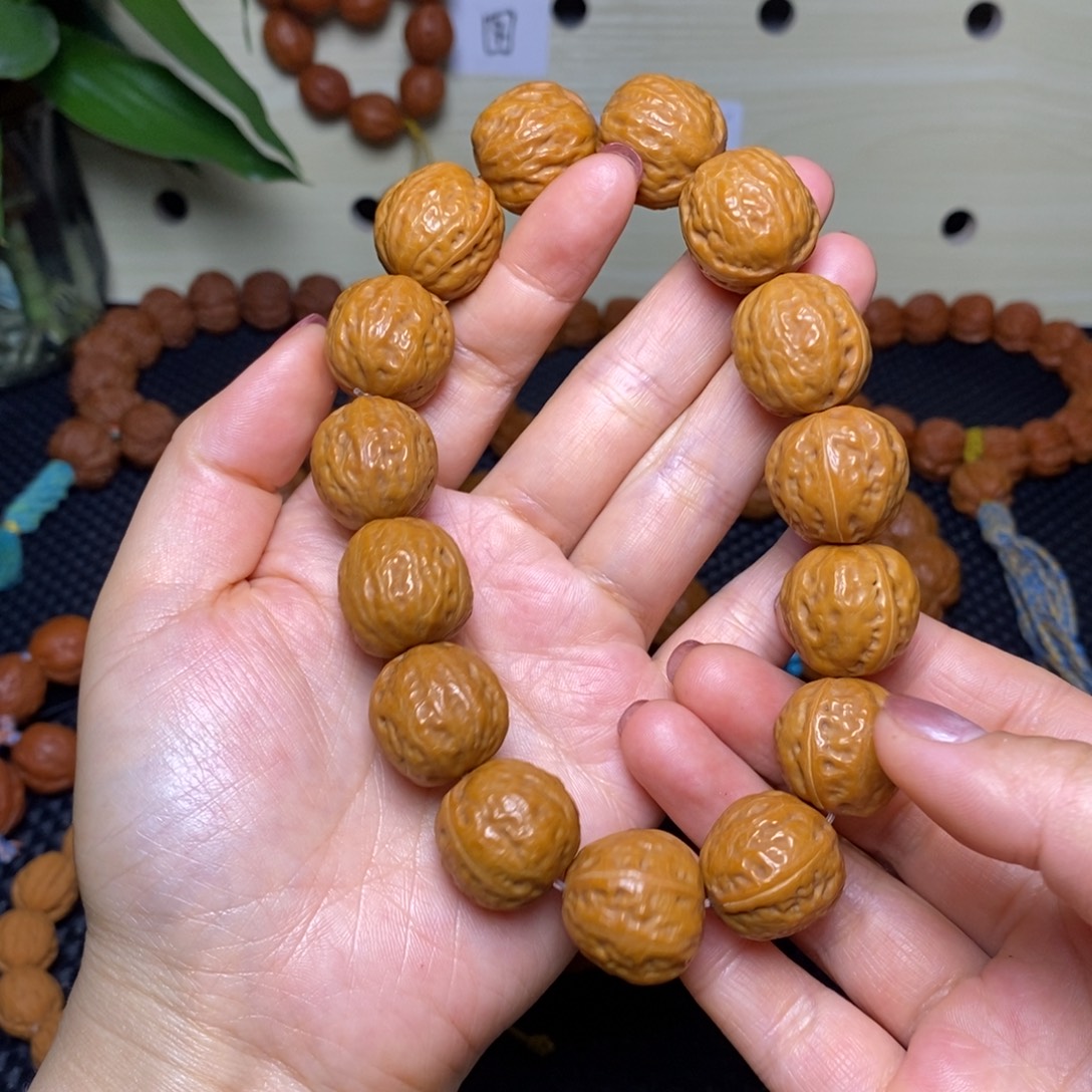 文玩核桃手串20光头