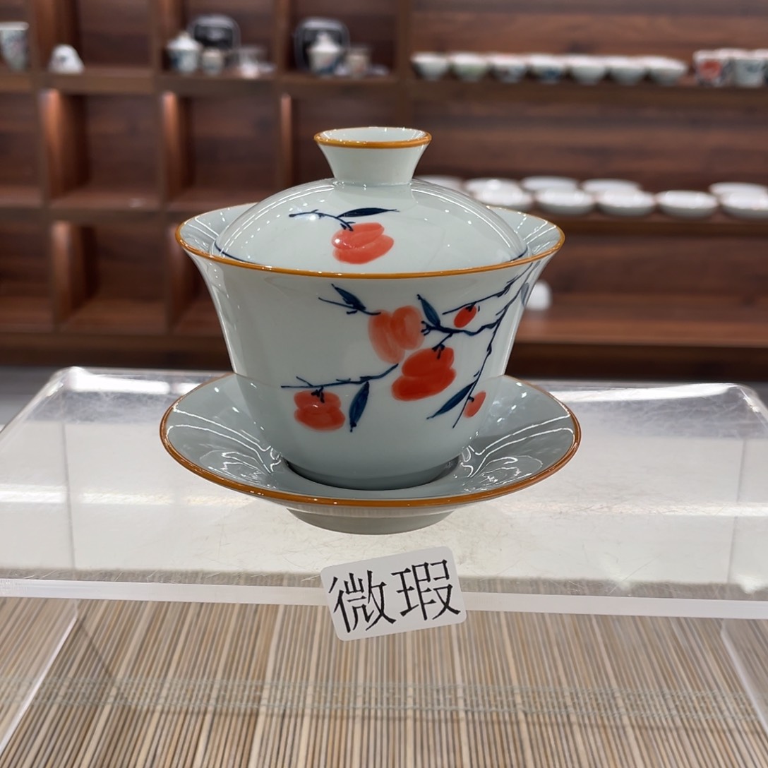 微瑕釉下彩纯手绘