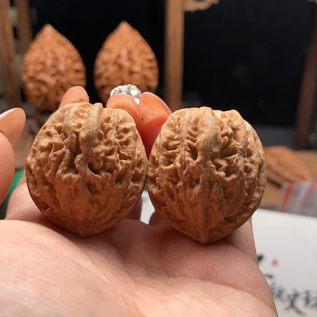 文玩核桃把件关东木子家楸大胖47