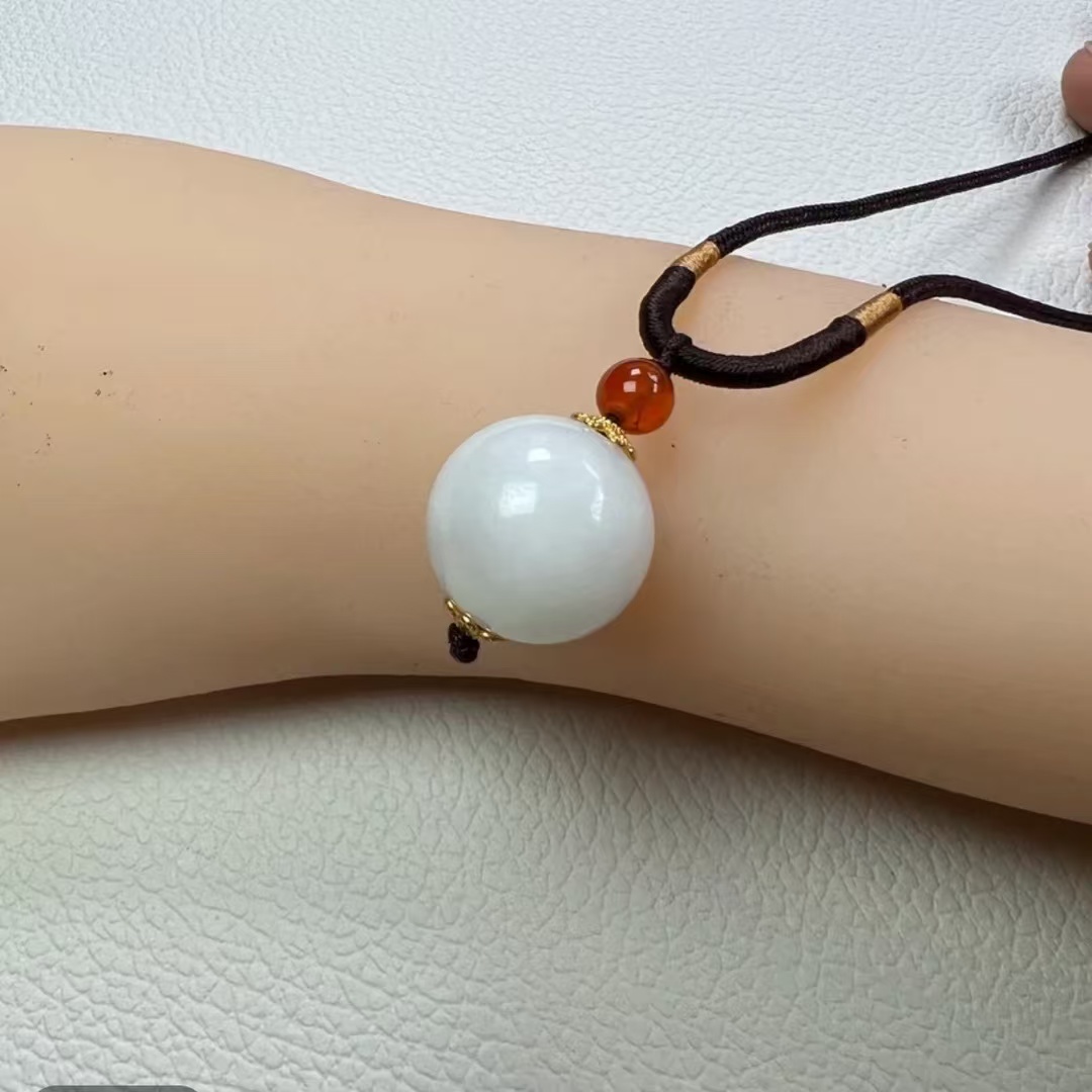 【蒋总福利】和田玉未镶嵌多样性发一个转运珠吊坠挂件