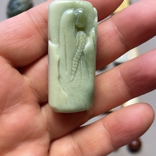 安***Z岫岩河磨玉（透闪石质玉）未镶嵌挂件