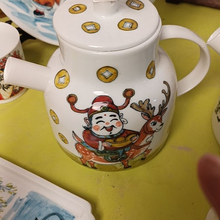 盘景德镇手绘釉下彩