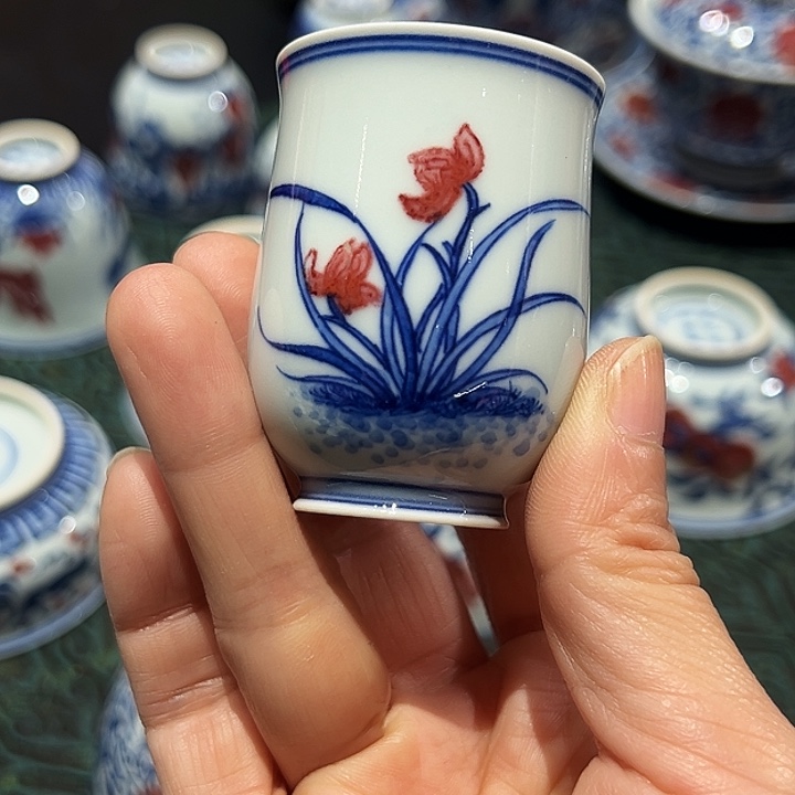 臻玉古坊原矿孔雀石釉里红