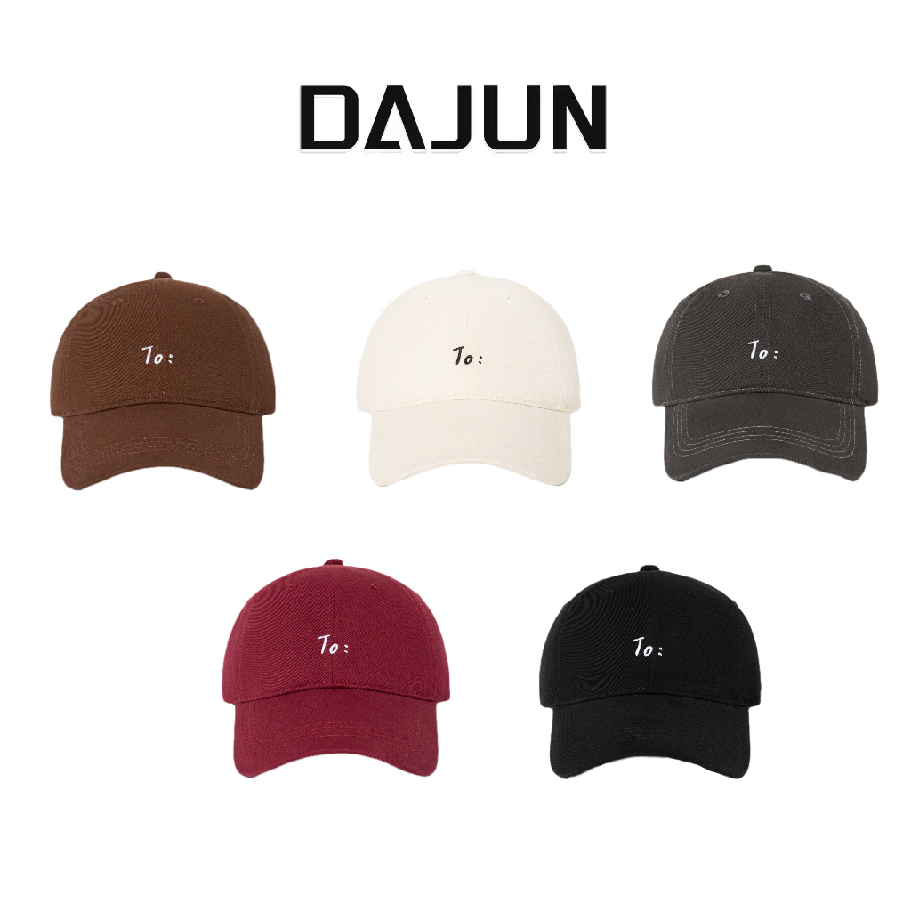 DAJUN大俊  To；字母小花刺绣棒球帽休闲鸭舌帽