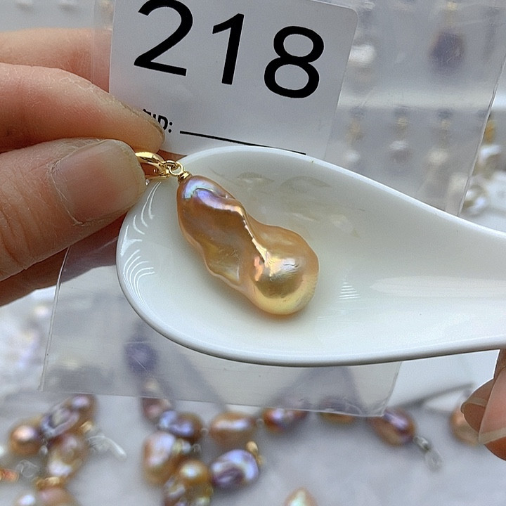 淡水珍珠颈饰银S925镶嵌