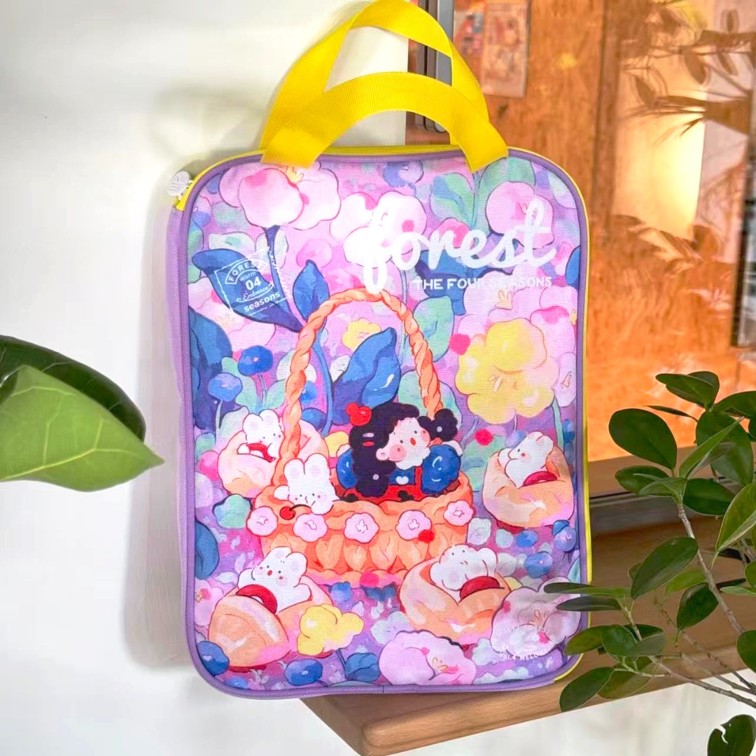 三年二班月光花园紫色花圃文件袋彩页本文具套装期末奖励礼物 L