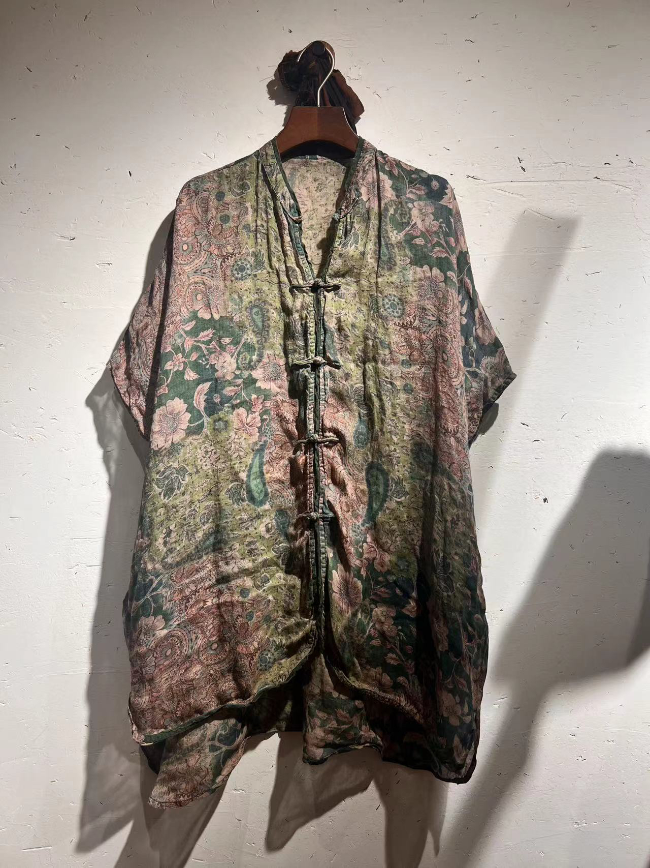 衣路～原创复古盘扣外套38890（75-82长度）夏季网红重磅