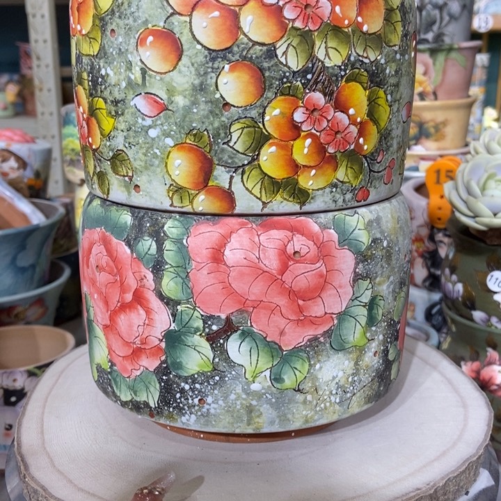 红陶景德镇艺术手绘作品