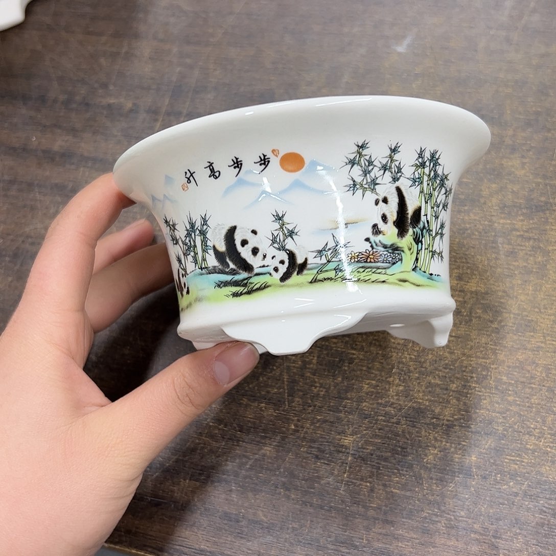 紫砂花盆892号瑕疵13/6.5cm