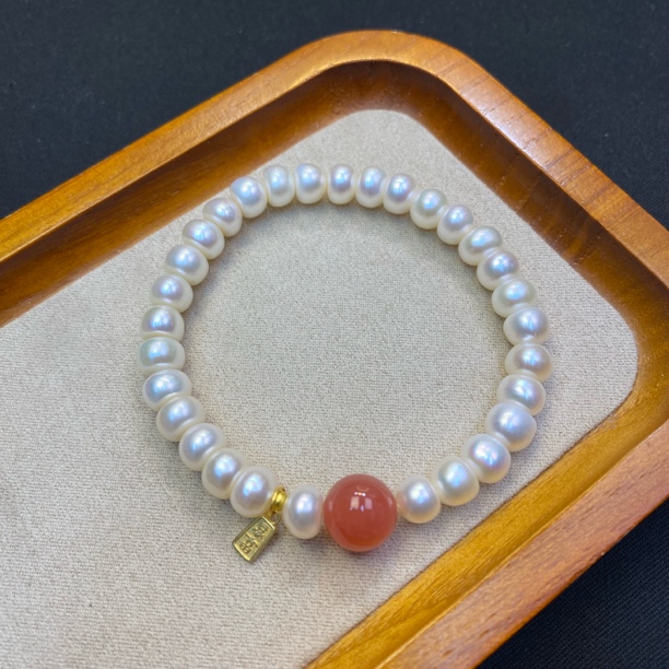 A481-李寻欢珠宝【淡水珍珠7mm+暴富牌】有生长纹-多样性发一