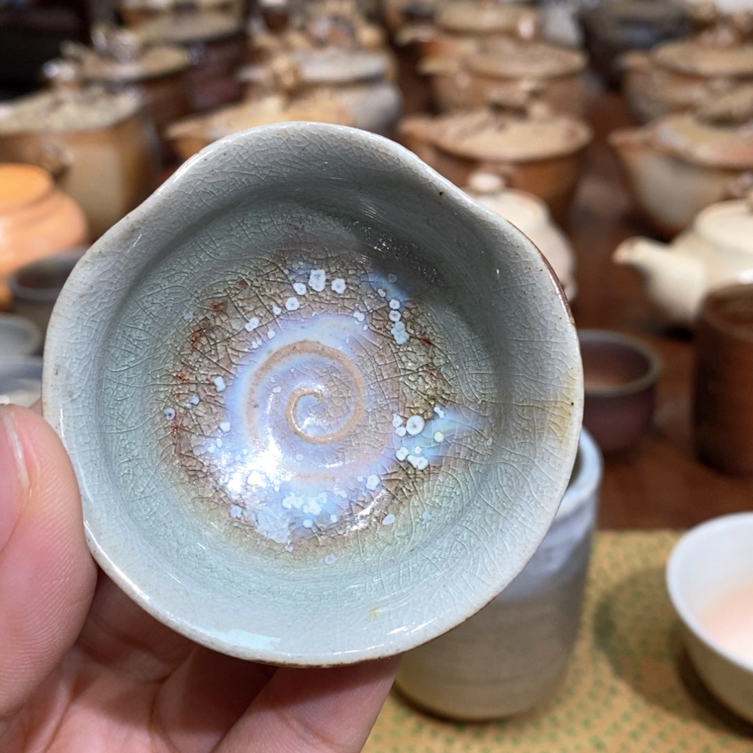 柴烧侘寂粗陶茶具