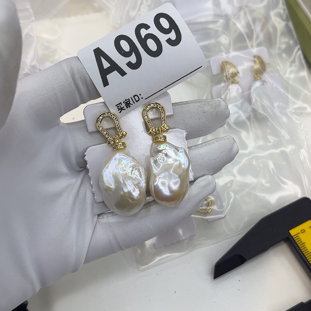 耳饰合金淡水珍珠