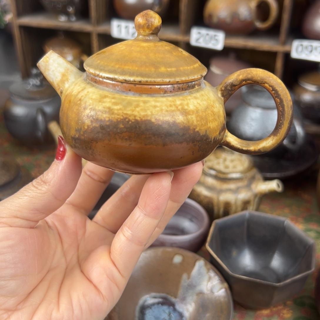 主人杯柴烧茶器主人壶
