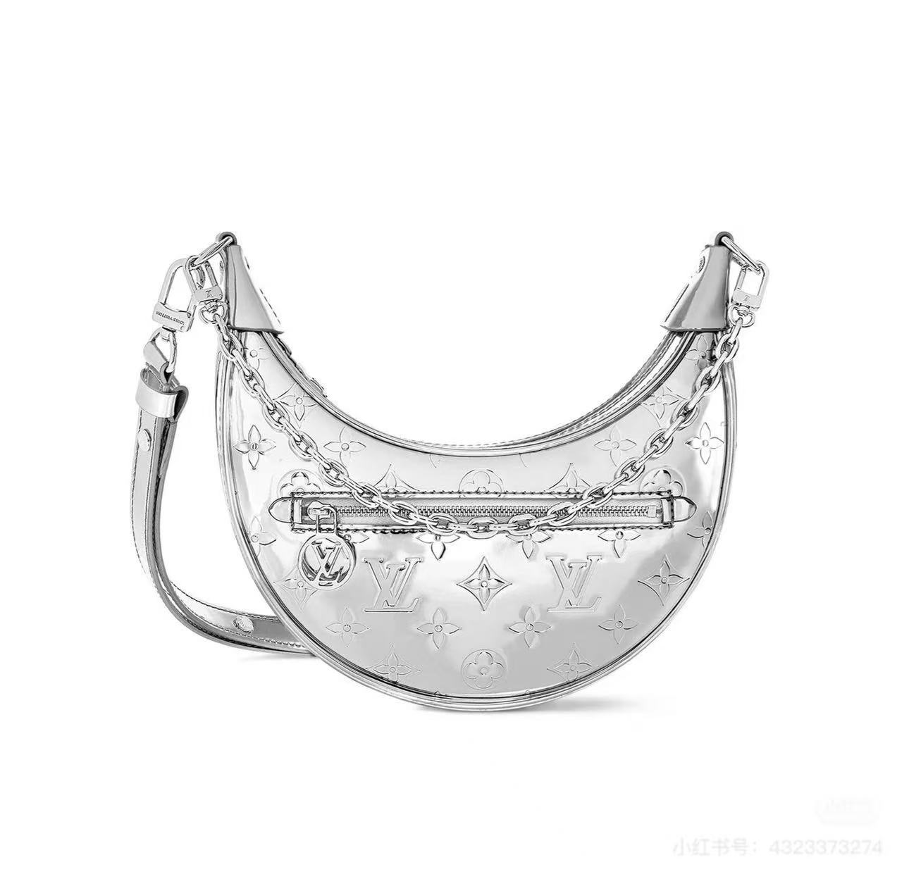 95新 LouisVuitton/路易威登 GGSloop豌豆包漆皮芯片款73877189