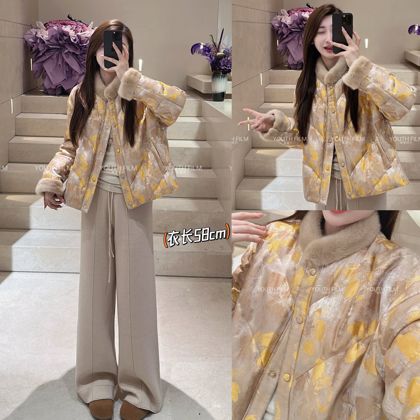 【YOUTH FILM】金枝玉叶~水貂鹅绒服67388