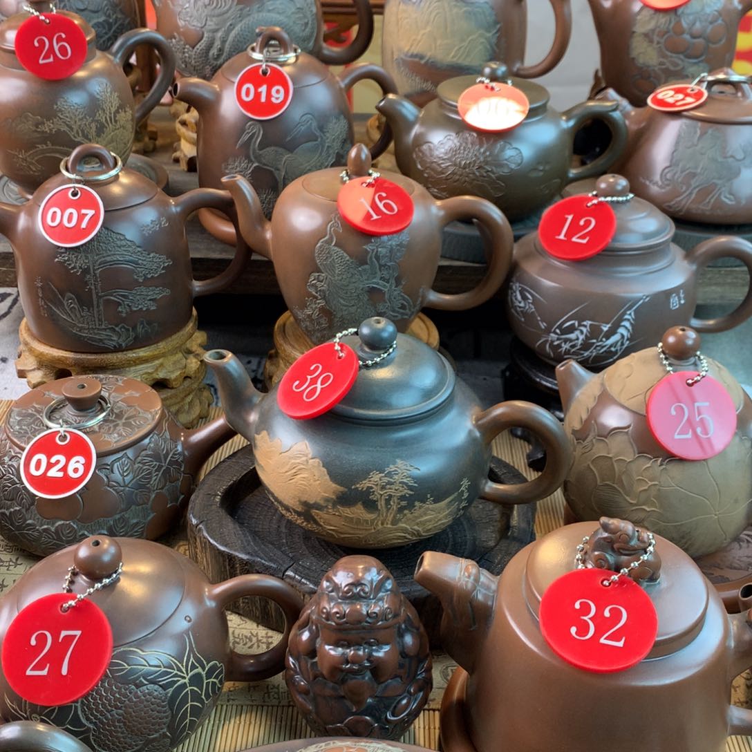 海*坭兴陶手工刻绘壶