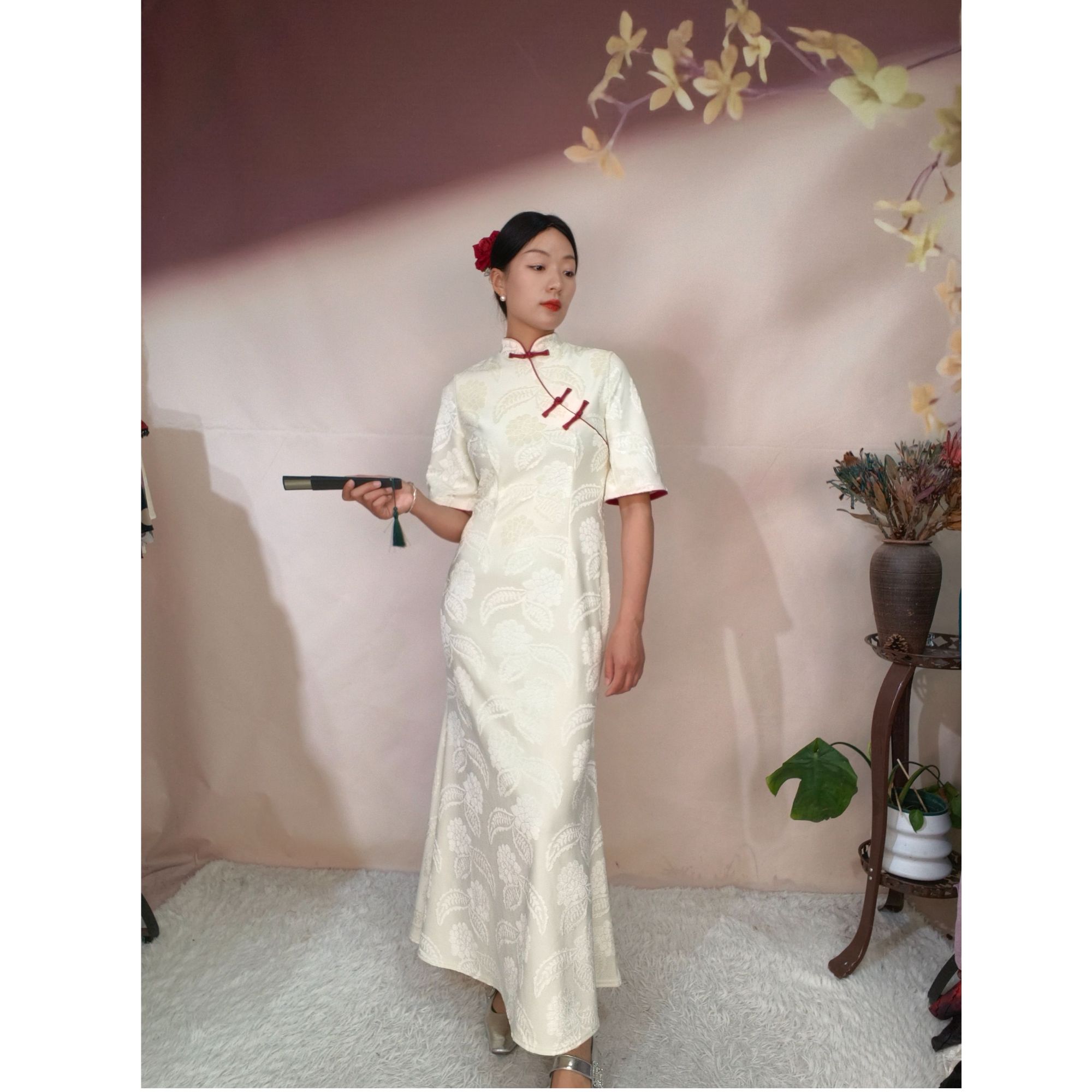 2531缘织裳【玉锦】原创自制新中式优雅气质鱼尾裙春夏