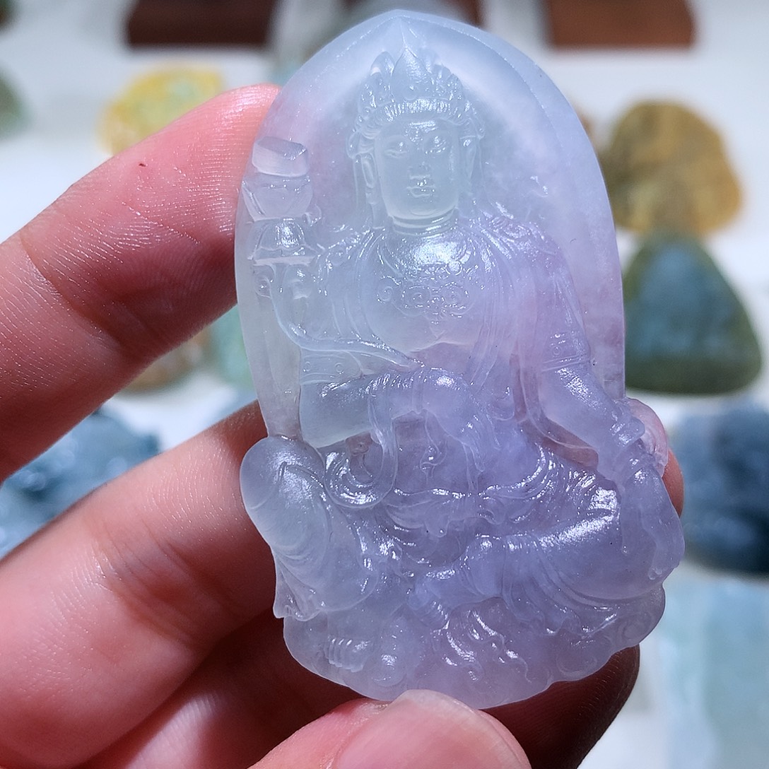 华***星定制翡翠未镶嵌挂件