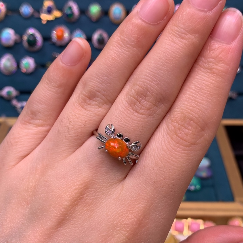 【闪购商品】欧泊戒指款式银S925镶嵌