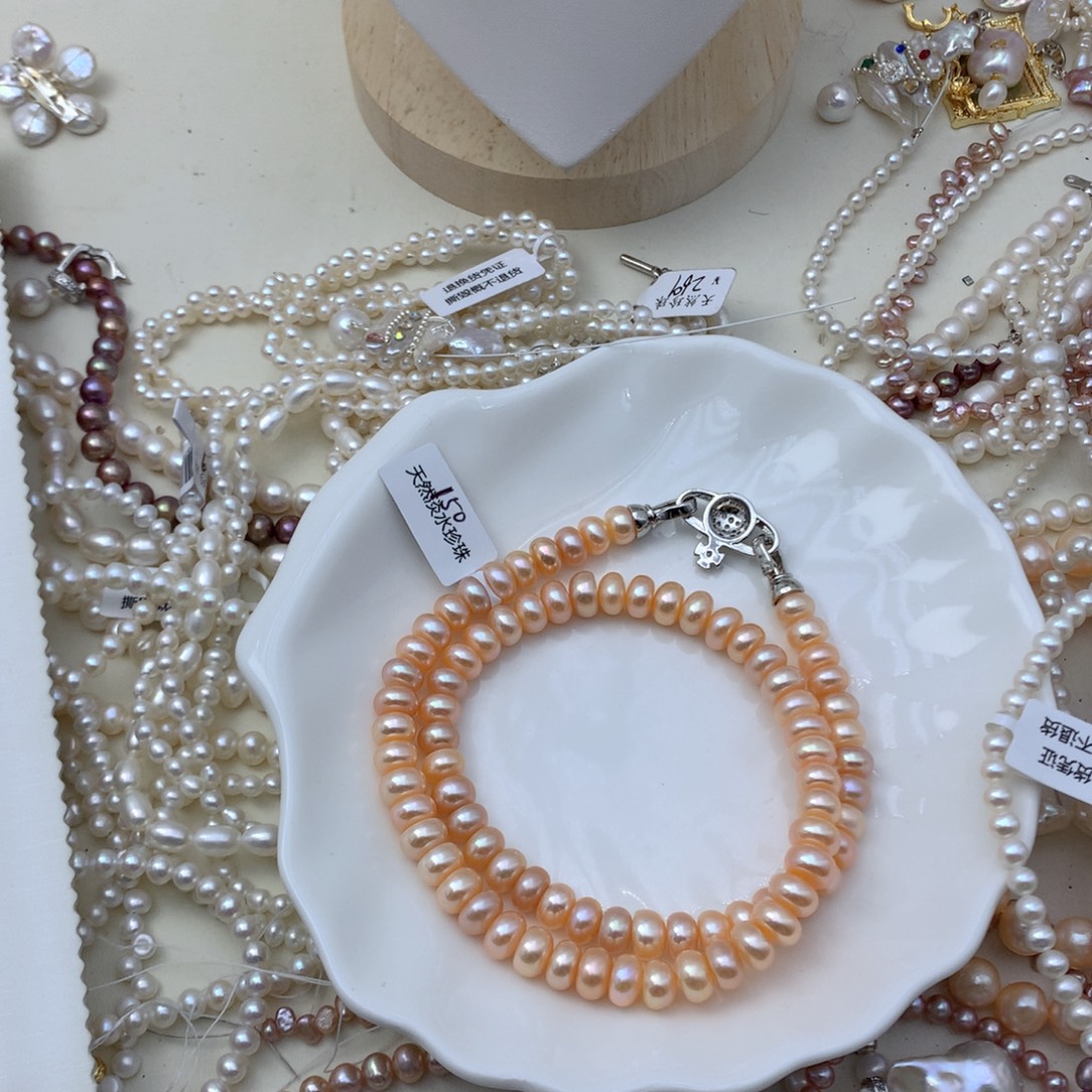 颈饰淡水珍珠银S925镶嵌