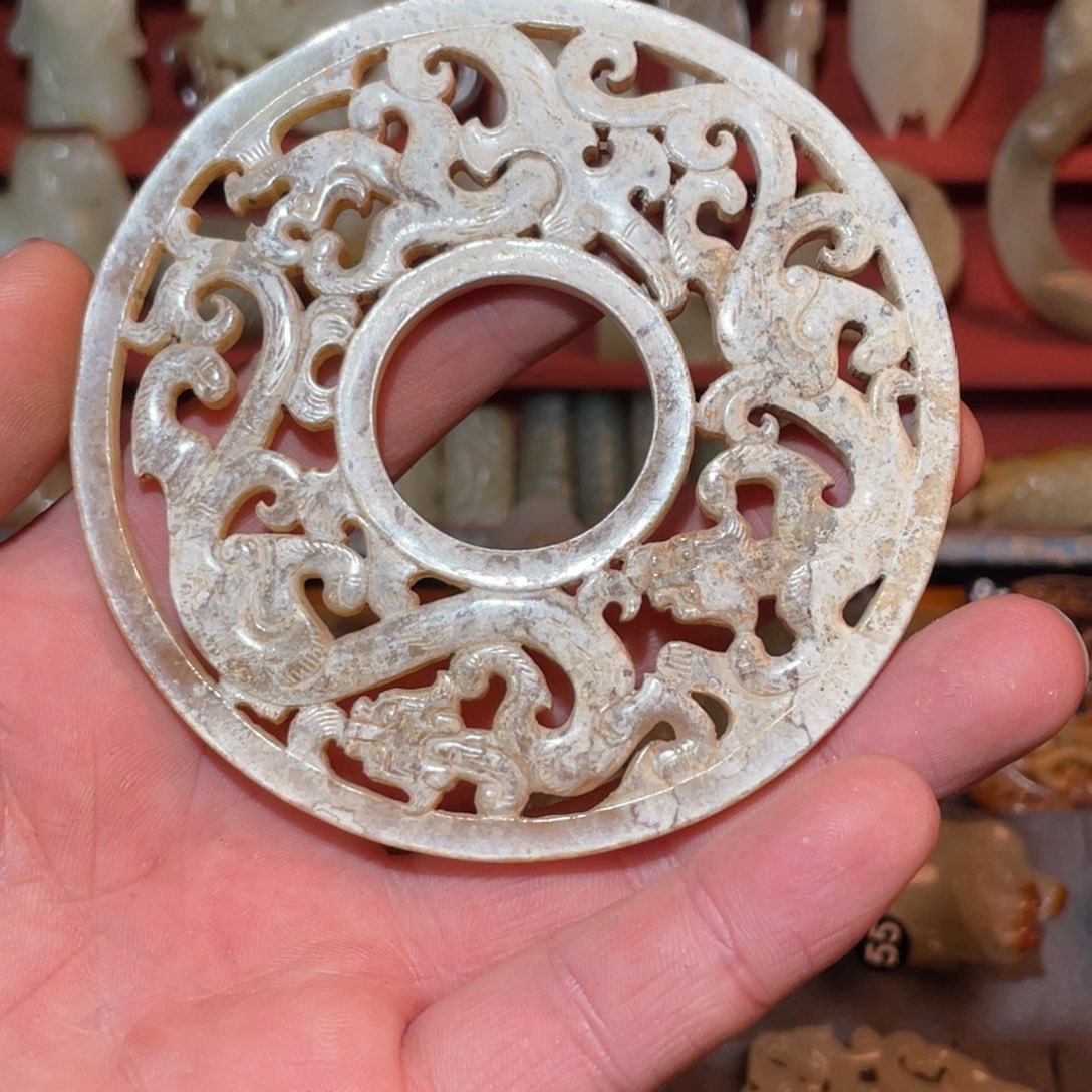 瞭***空和田玉（糖玉）未镶嵌挂件