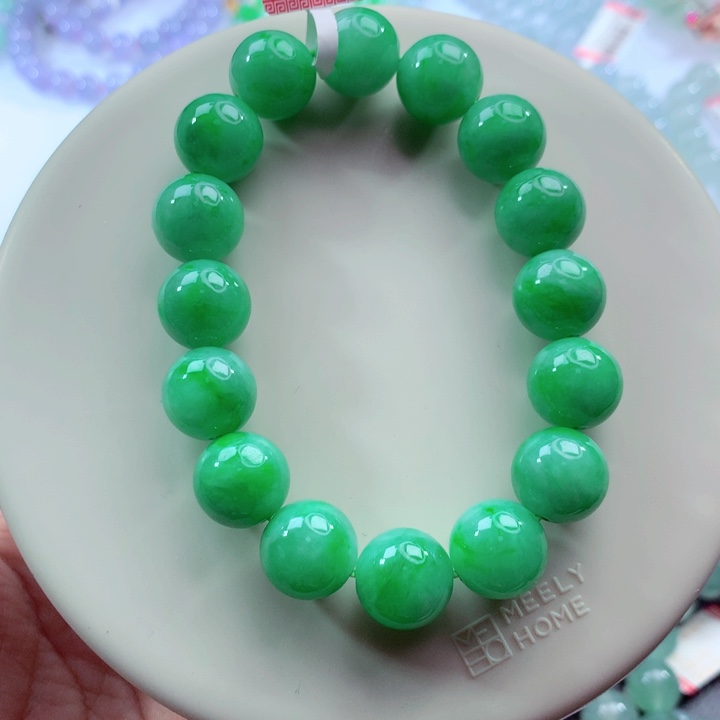 翡翠未镶嵌手链卡12.5