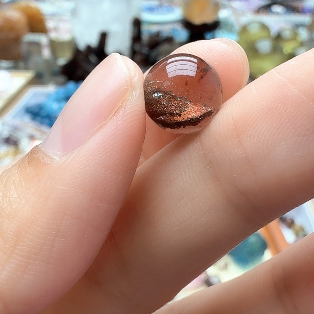 水晶手链未镶嵌BB红幽灵10.4mm